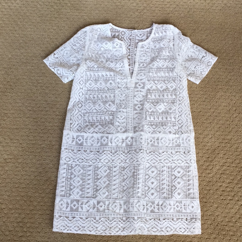New CLUB MONACO Dress Off White Large Rt 298